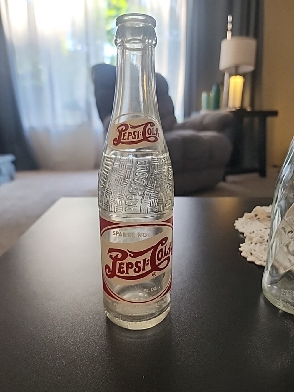 Vintage 8oz  Soda Bottle EUGENE OR.  Pepsi Cola Red White